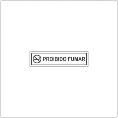 Proibido fumar retangular