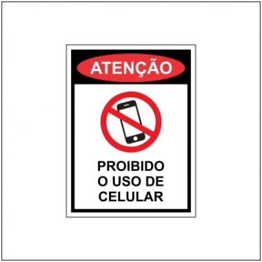 Proibido o uso de celuar